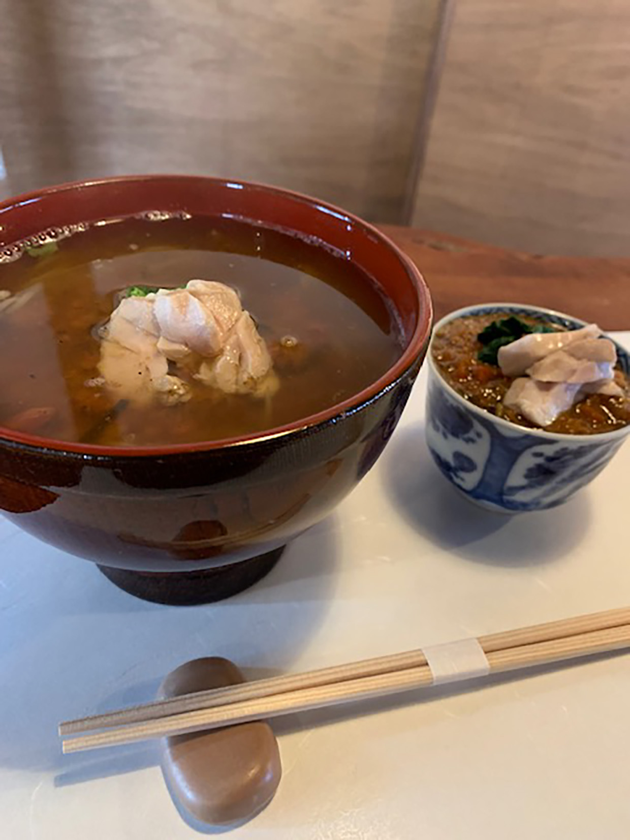 特製だしカレーと丼