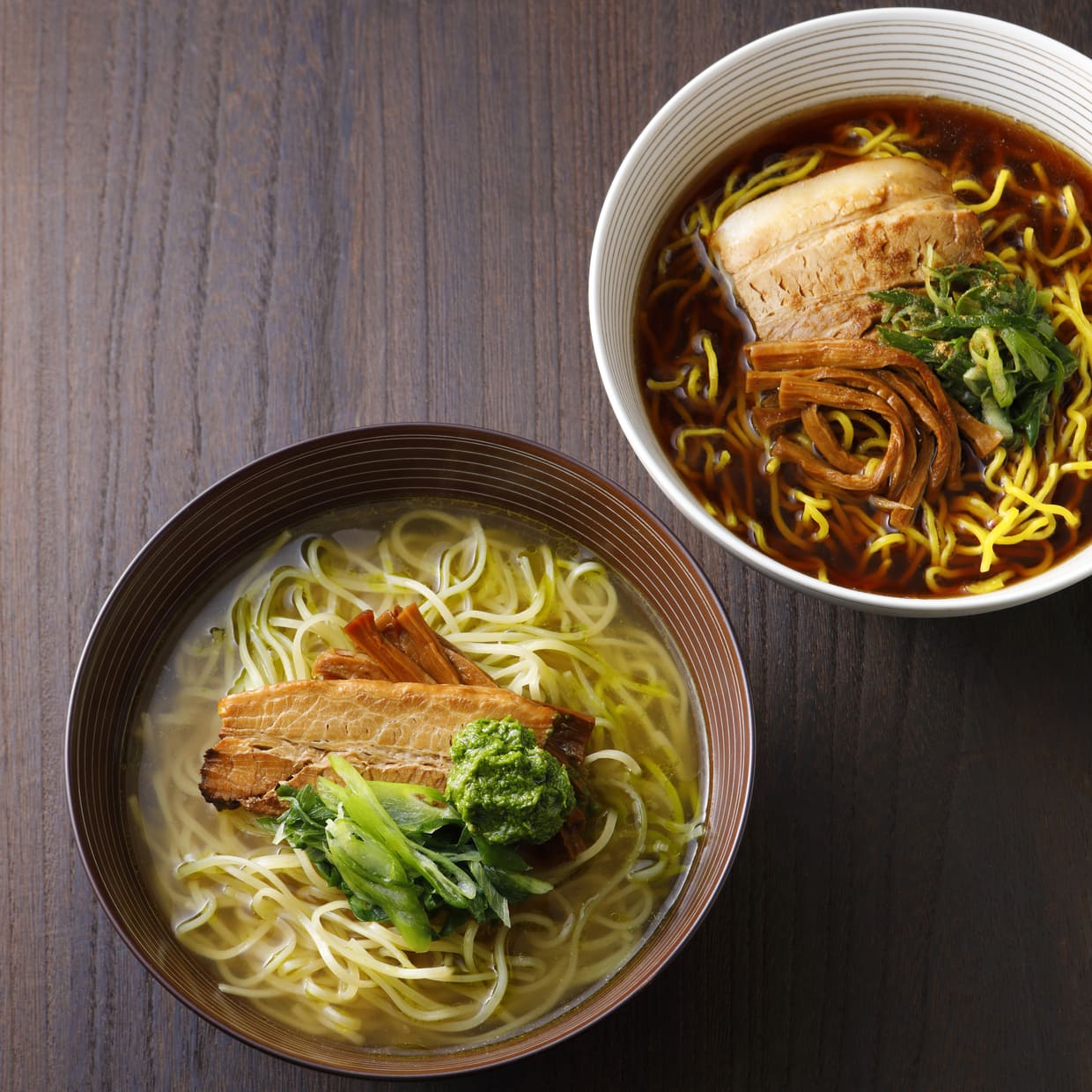 木津川ねぎ塩ラーメン＆熟成醤油ラーメン