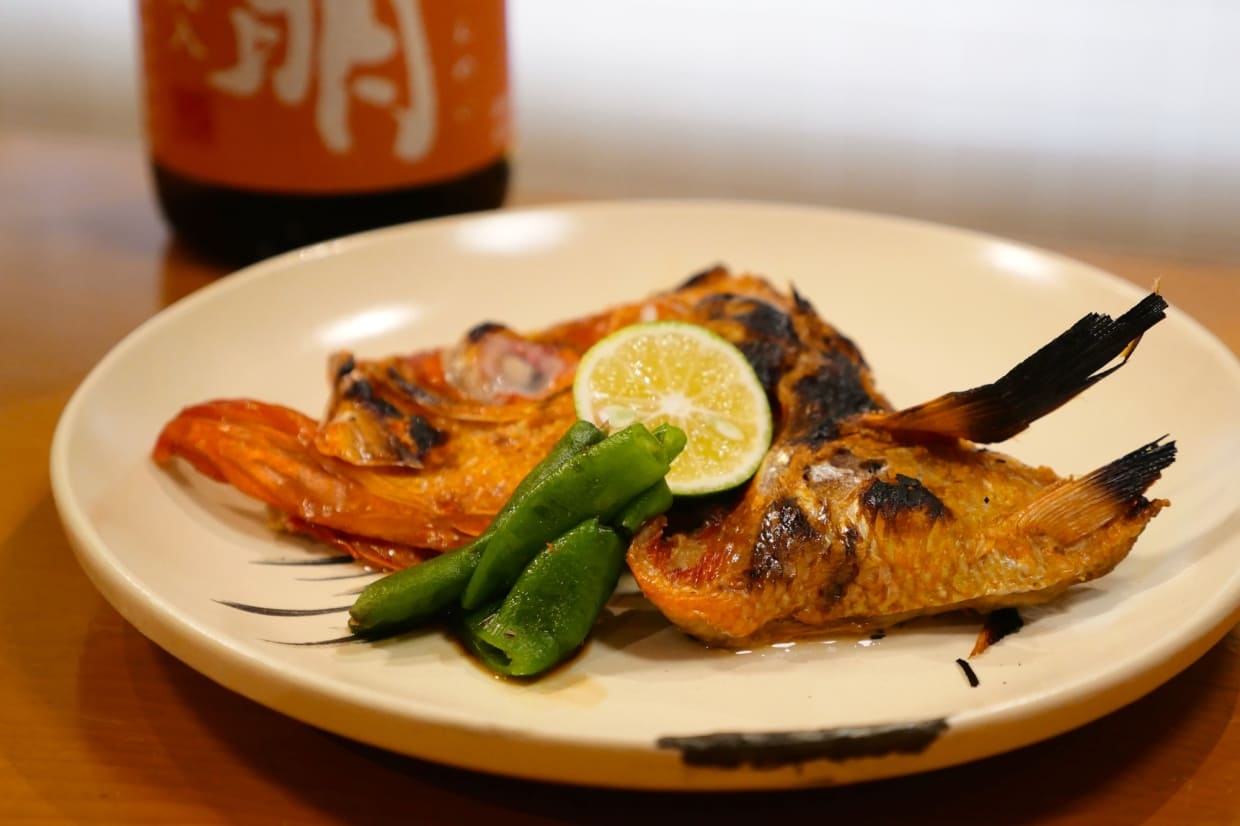 京都・御所南『うまいもんや いっしょう』金目鯛のカマ焼き