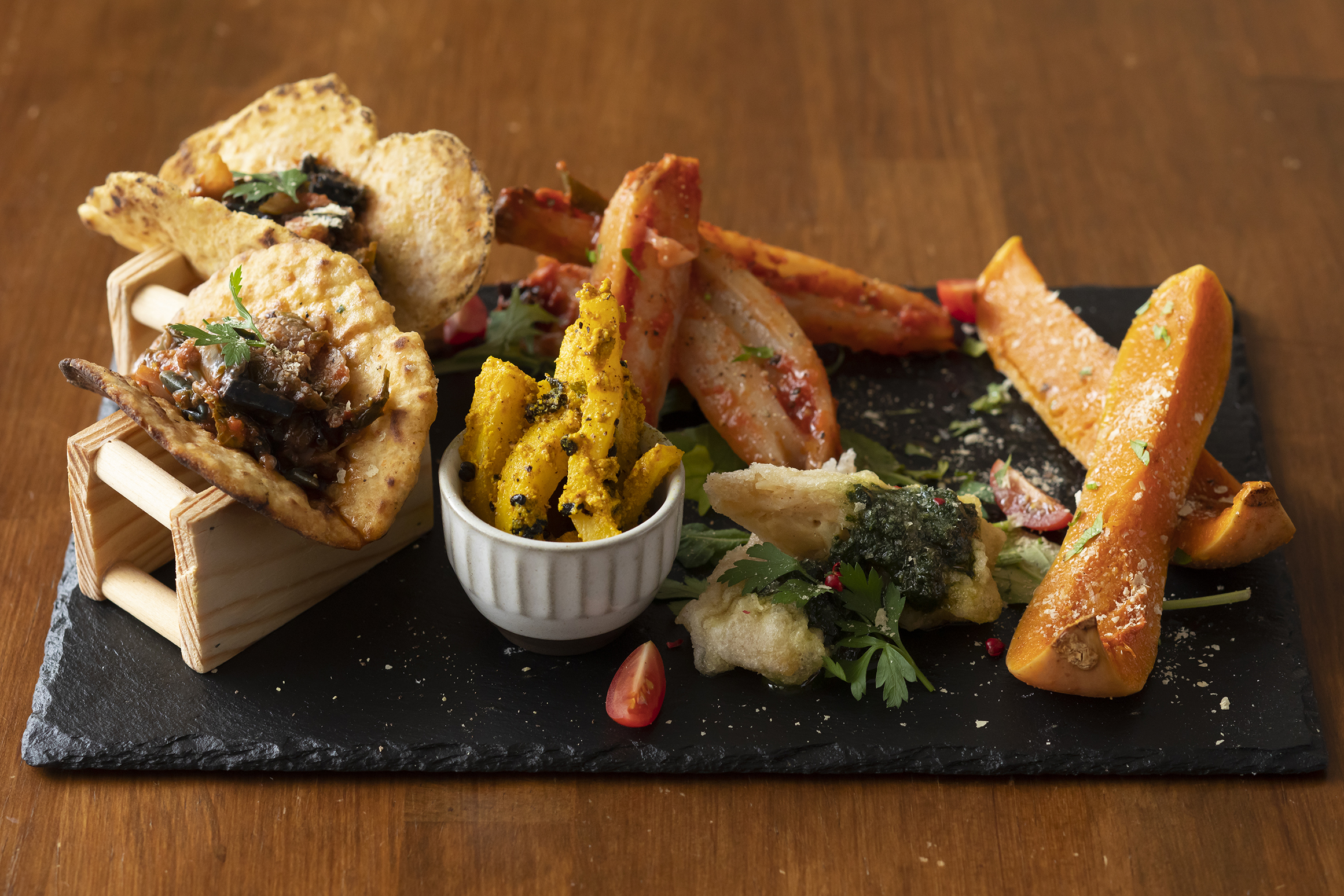 Appetizers at Sukhasana Pozzuoli
