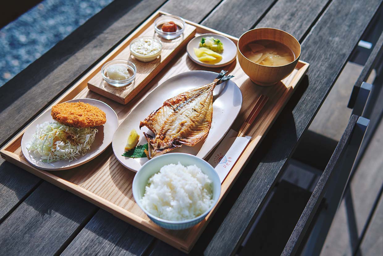 『ひものや食堂ひだまり 長門湯本温泉店』の定食