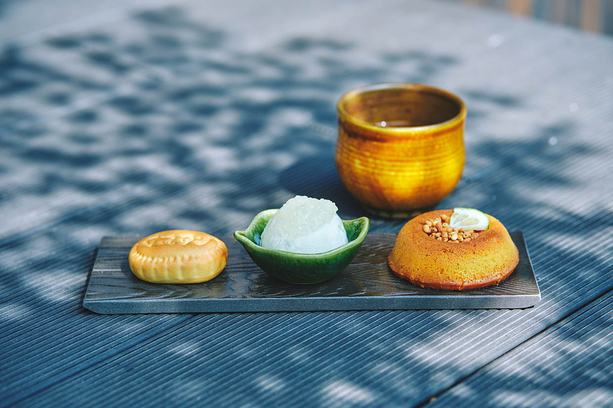 『界 由布院』の「本格焼酎ディスカバリー」のスイーツ