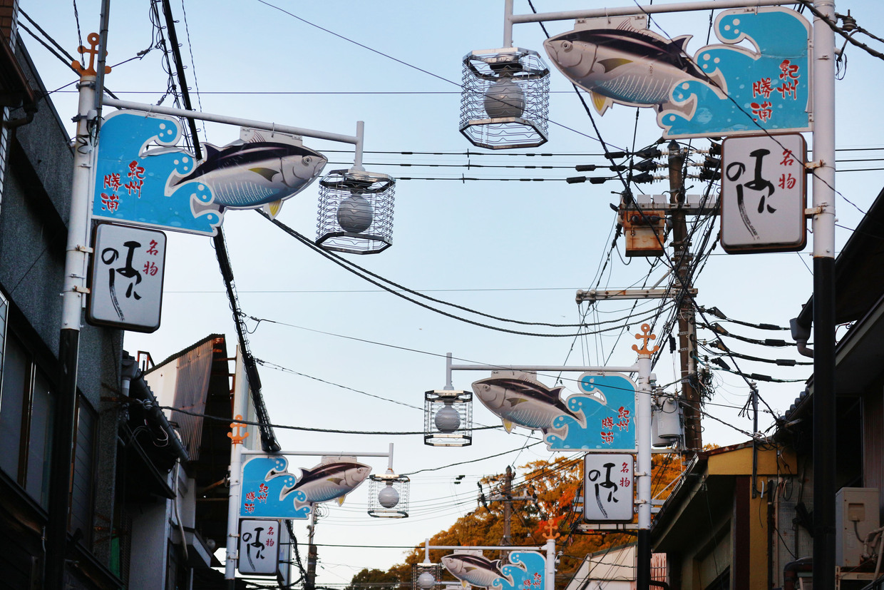 那智勝浦のマグロ電柱