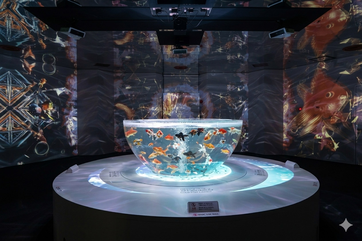 『天空のアクアリウム　ソラキン』金魚鉢