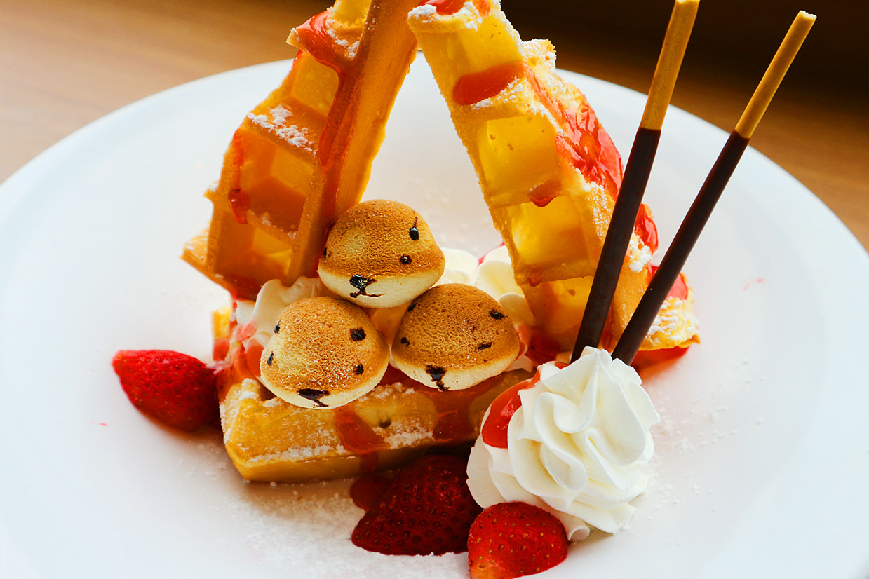 四国水族館『キッチンせとうち』のカワウソワッフル