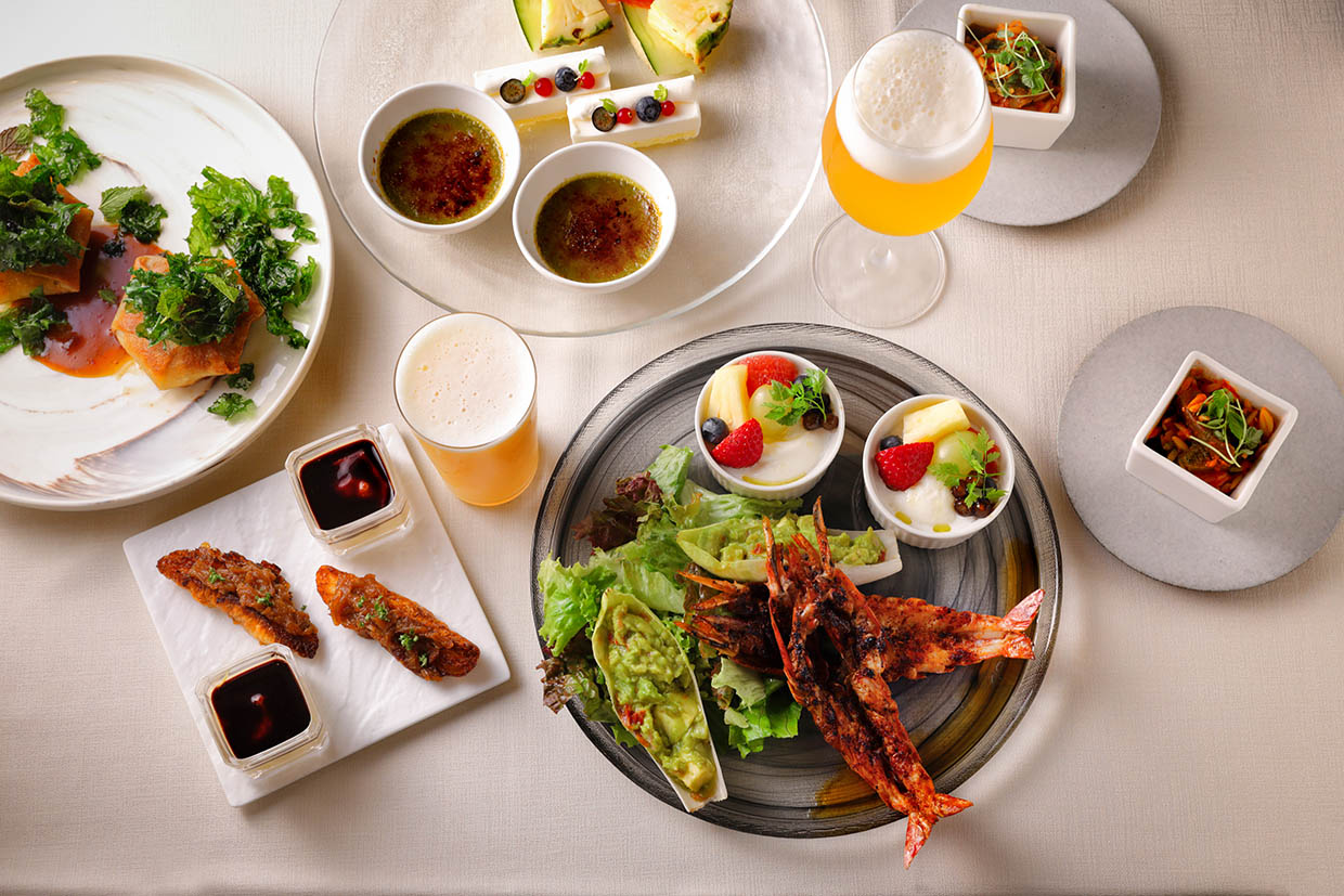 『La Belle Assiette』のビアパーティCプランの料理一例