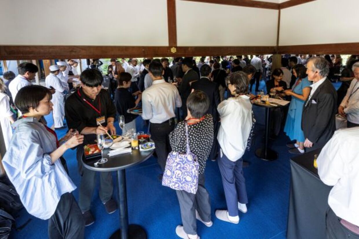 「おいしさでつながる世界」報道陣