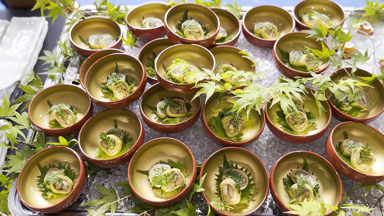 「おいしさでつながる世界」イベントの料理