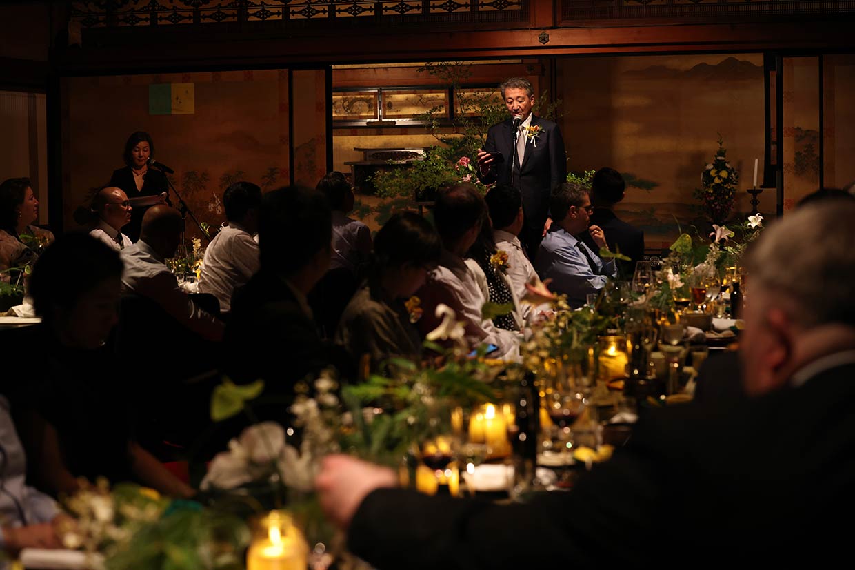 仁和寺でのガラディナーの光景