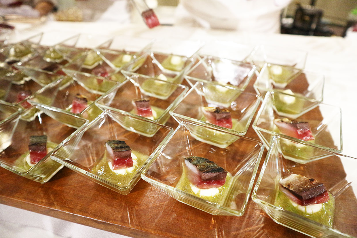 ミシュランガイド授賞式『La Baie／リーガロイヤルホテル大阪』の関サバ