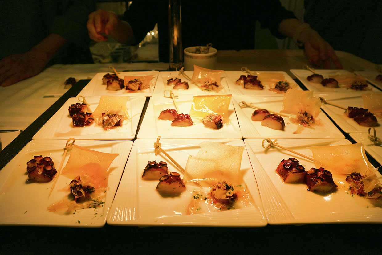 ミシュランガイド授賞式『上方中華 新瓊』の蛸