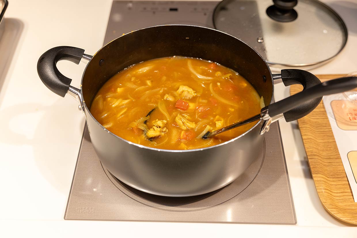 和風だしのチキンカレー