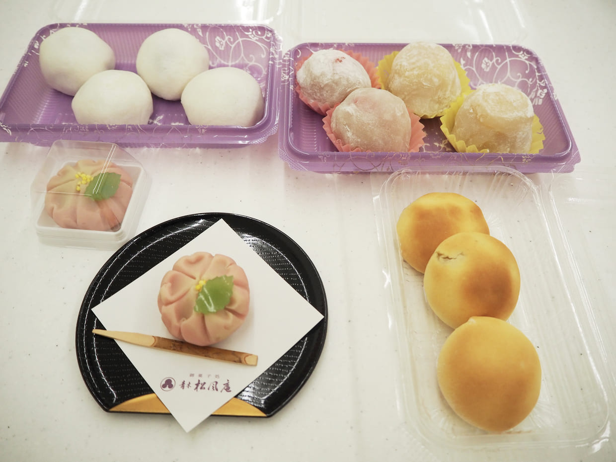 出来上がりのお菓子たち