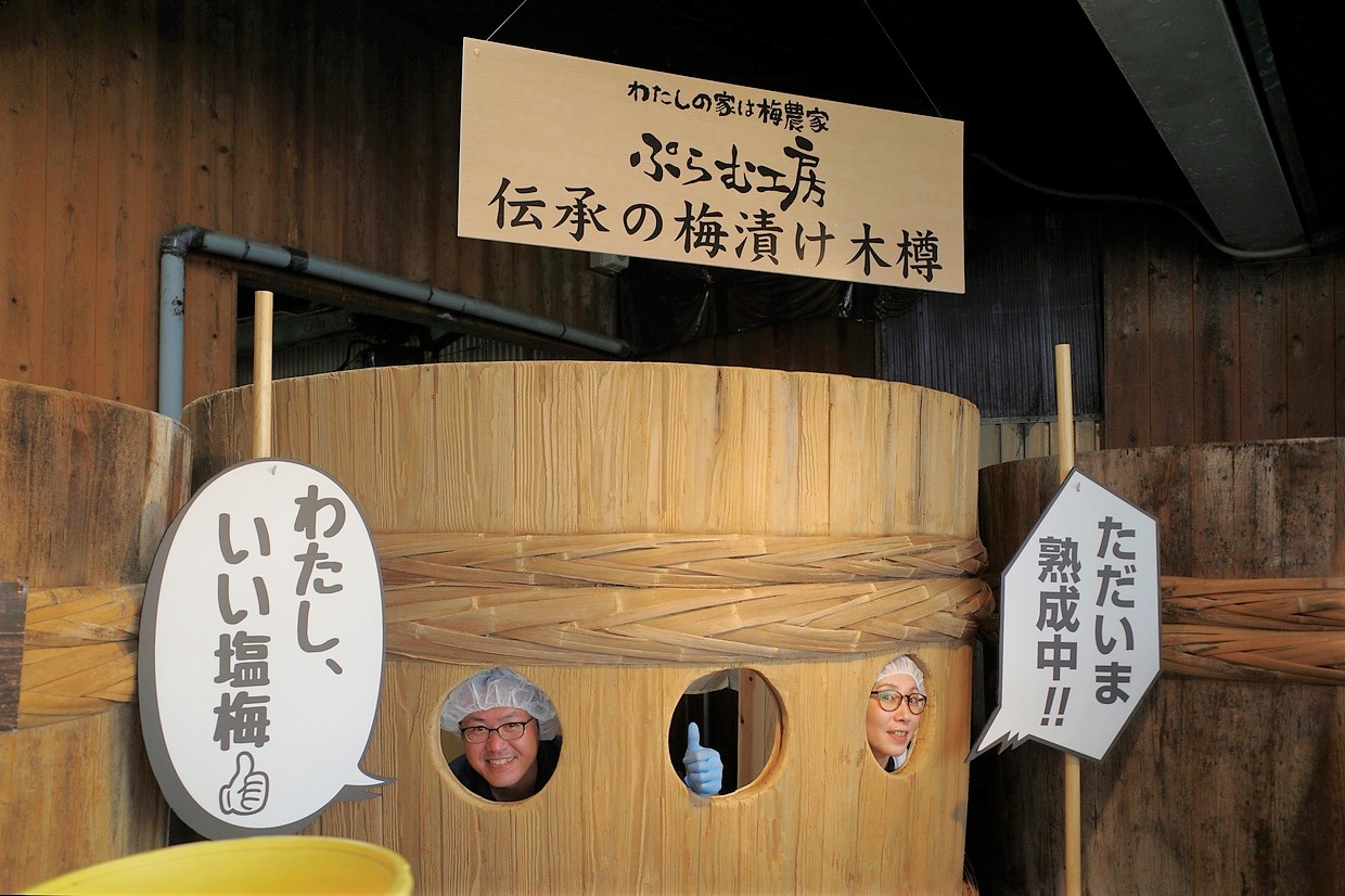和歌山「ぷらむ工房」梅干しづくり体験、フォトスポット
