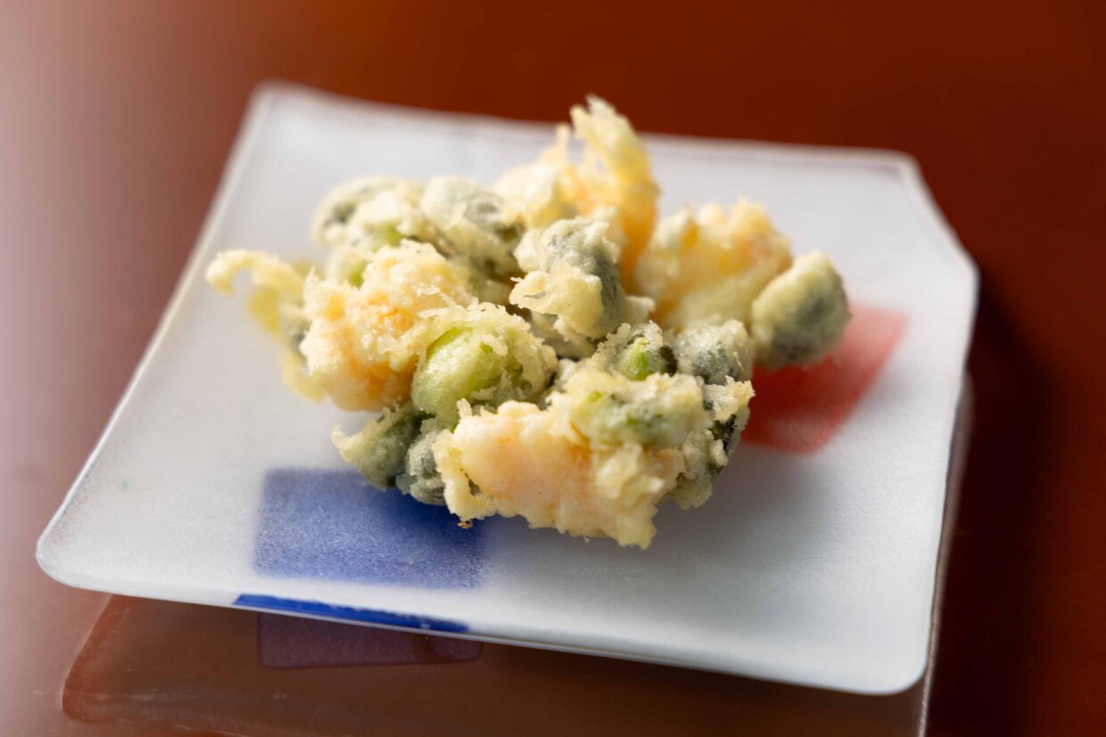 『そば切り すず野』かき揚げ