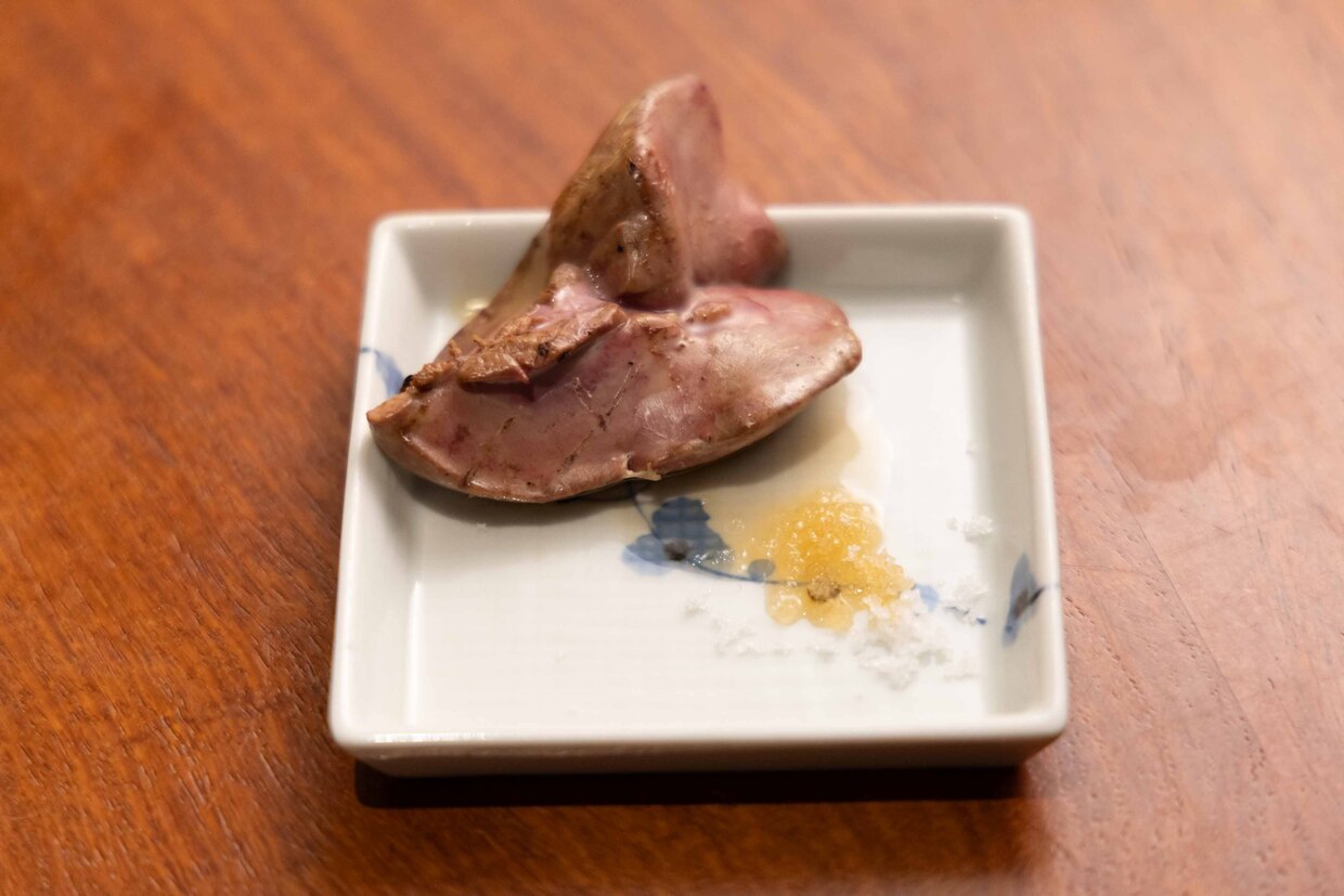 『焼肉 旬やさい ファンボギ』鶏レバー