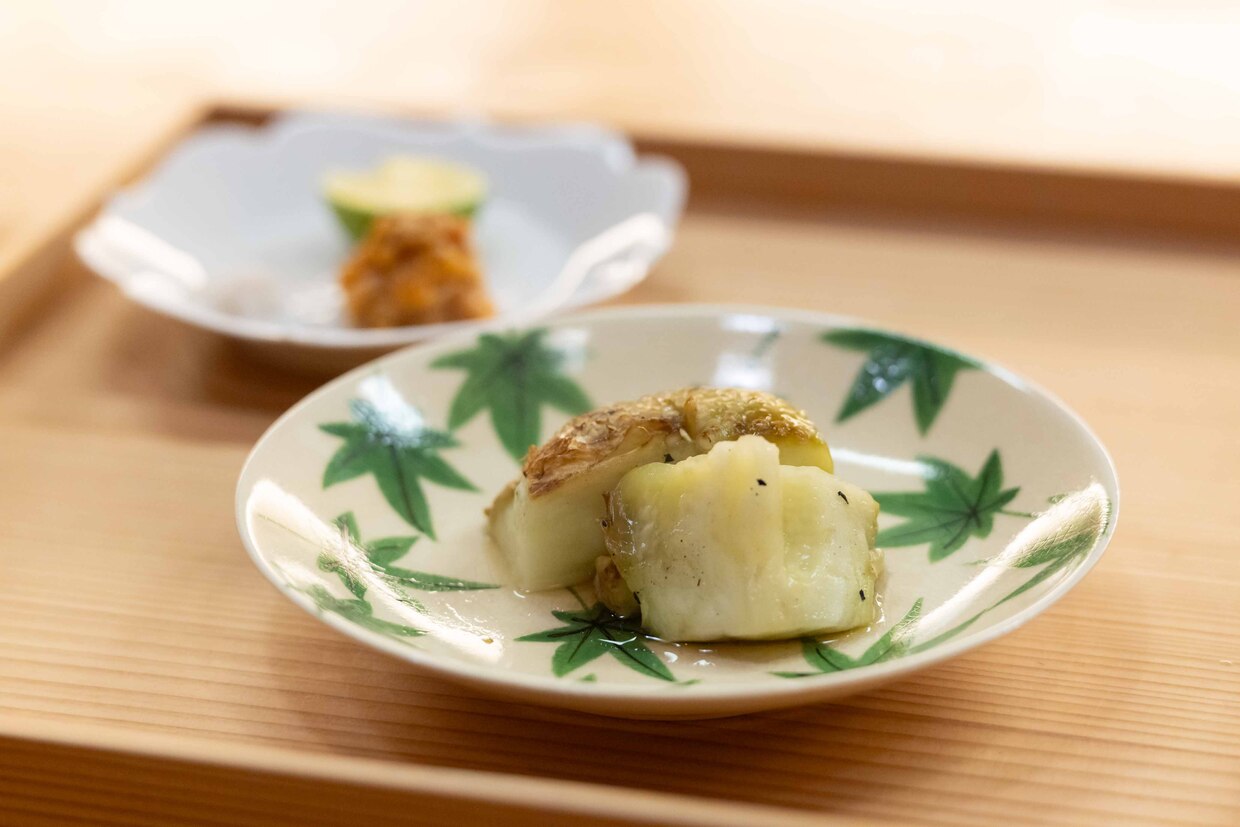 『日本料理 白日』炭焼き