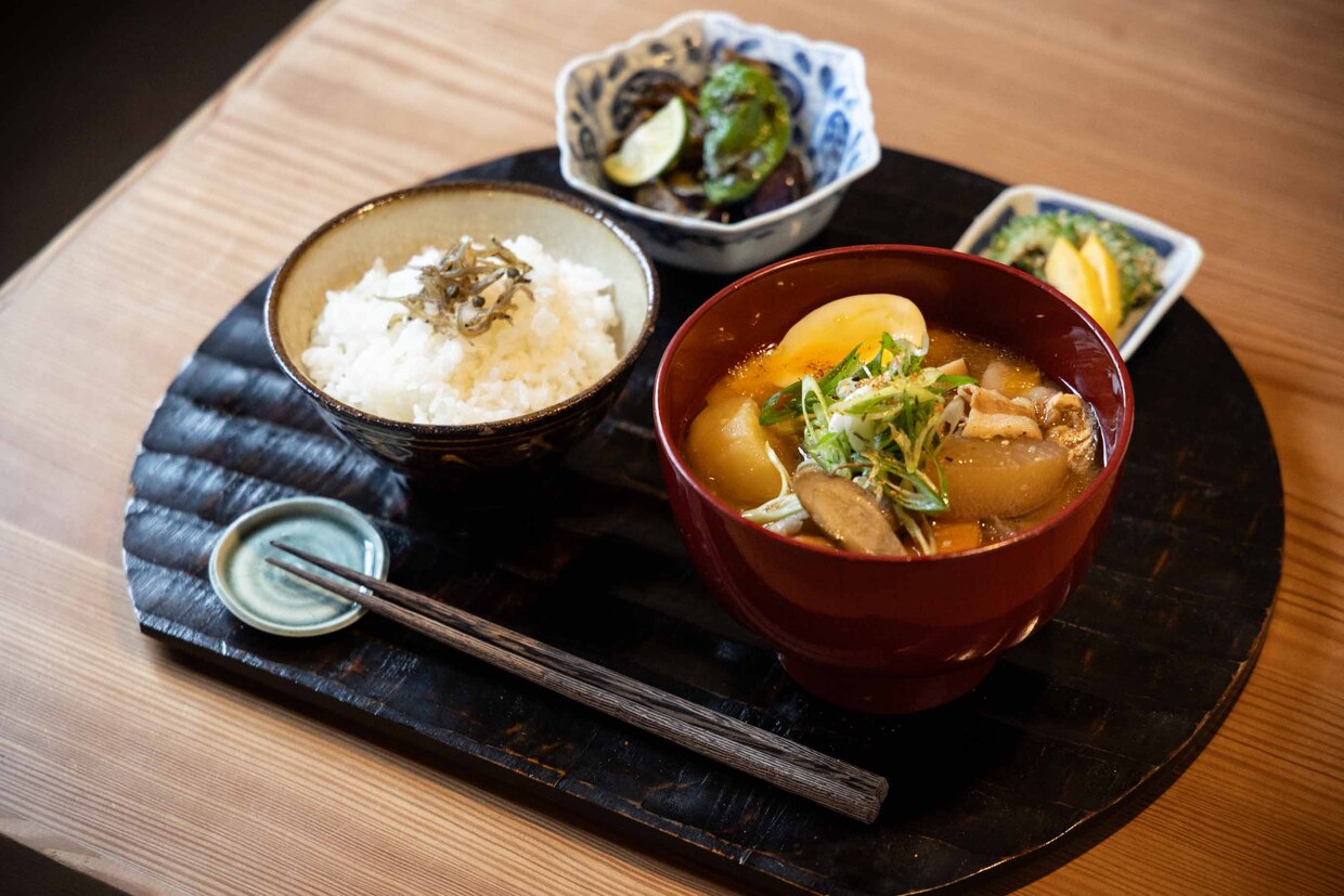 岡山市『あまおと』一汁一菜ランチ