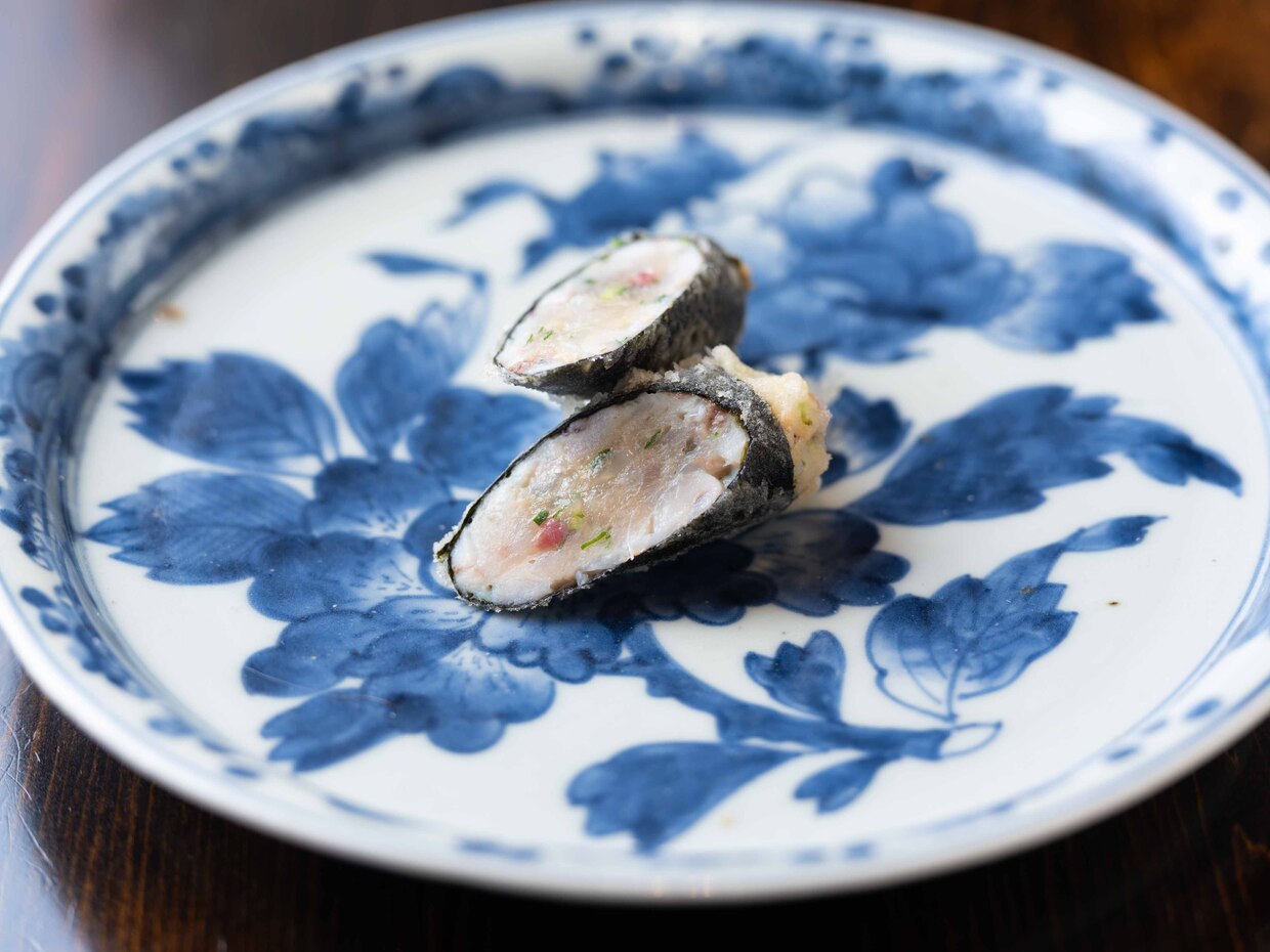 静岡・焼津『なかむら』アジ