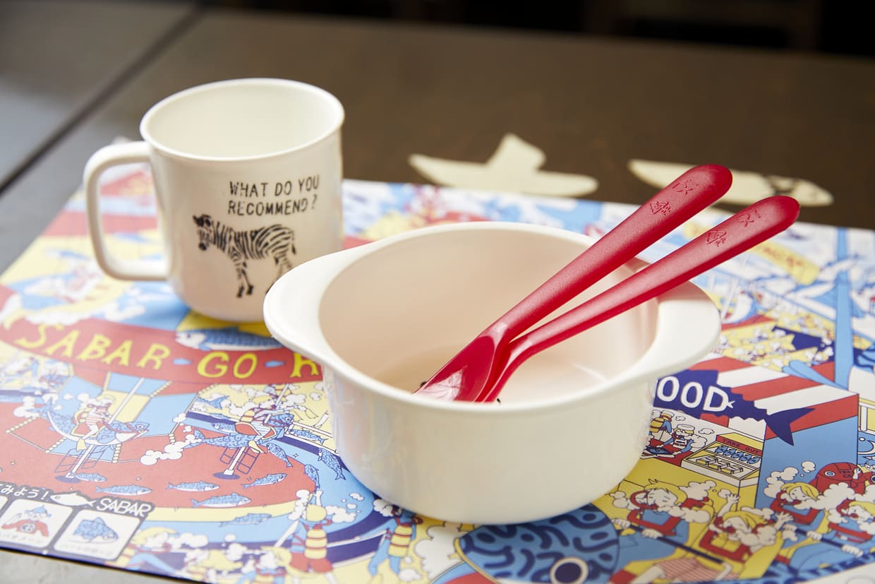 大阪・梅田『とろさば料理専門店 SABAR 阪急三番街店』子ども用カトラリー