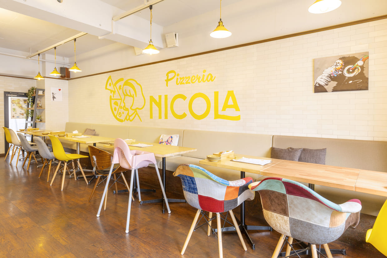 神戸・六甲道『ピッツェリア ニコラ六甲店』店内