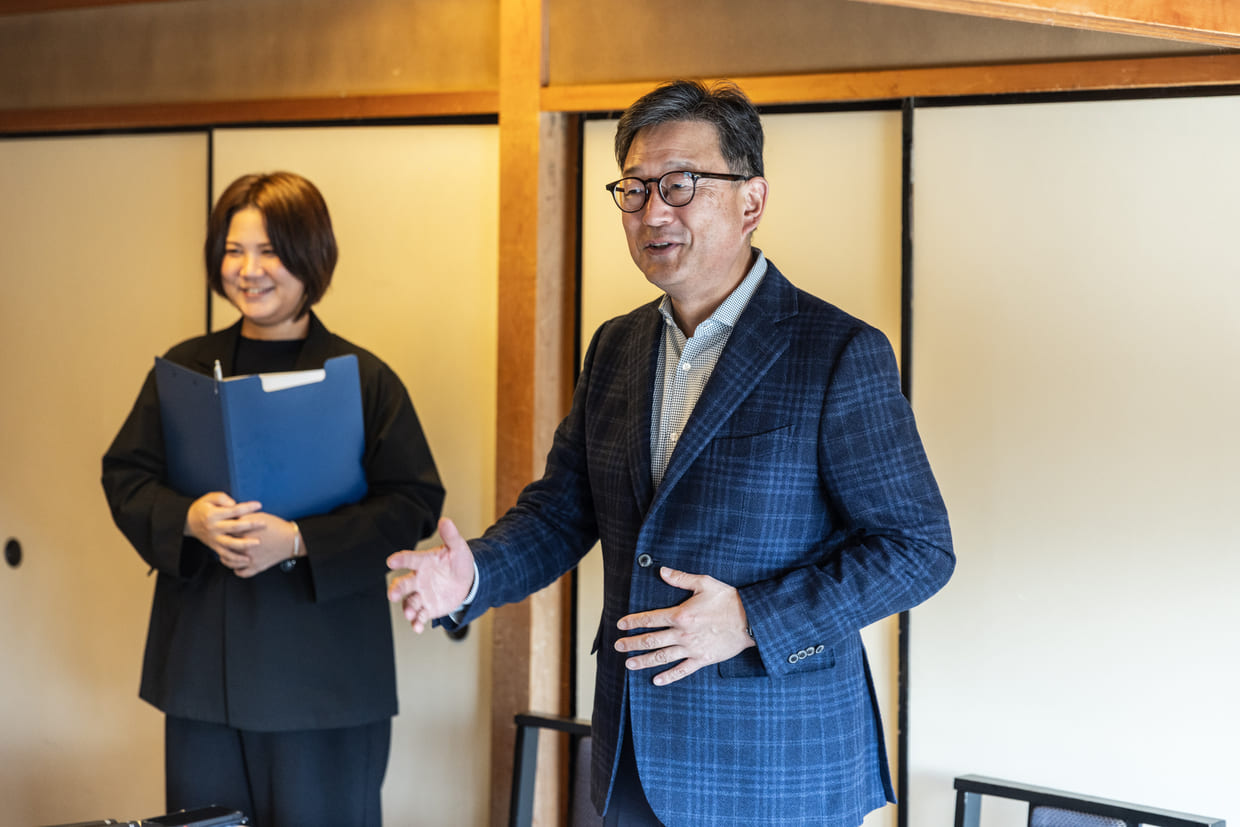 平井社長と麻生さん