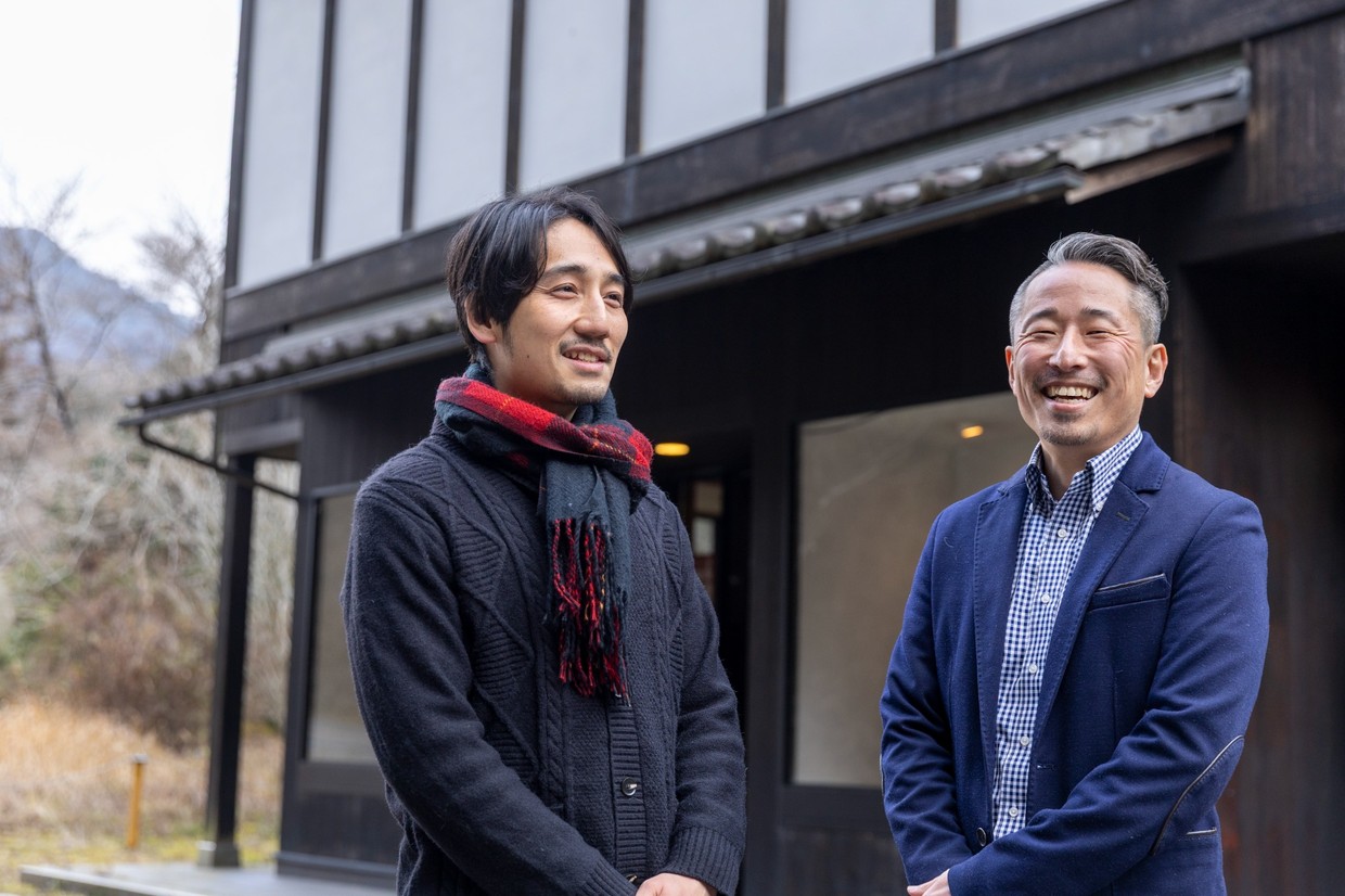 山添直樹さんと小林道明さん