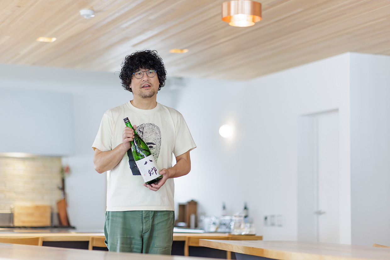 『久米桜酒造』杜氏の三輪智成さん。