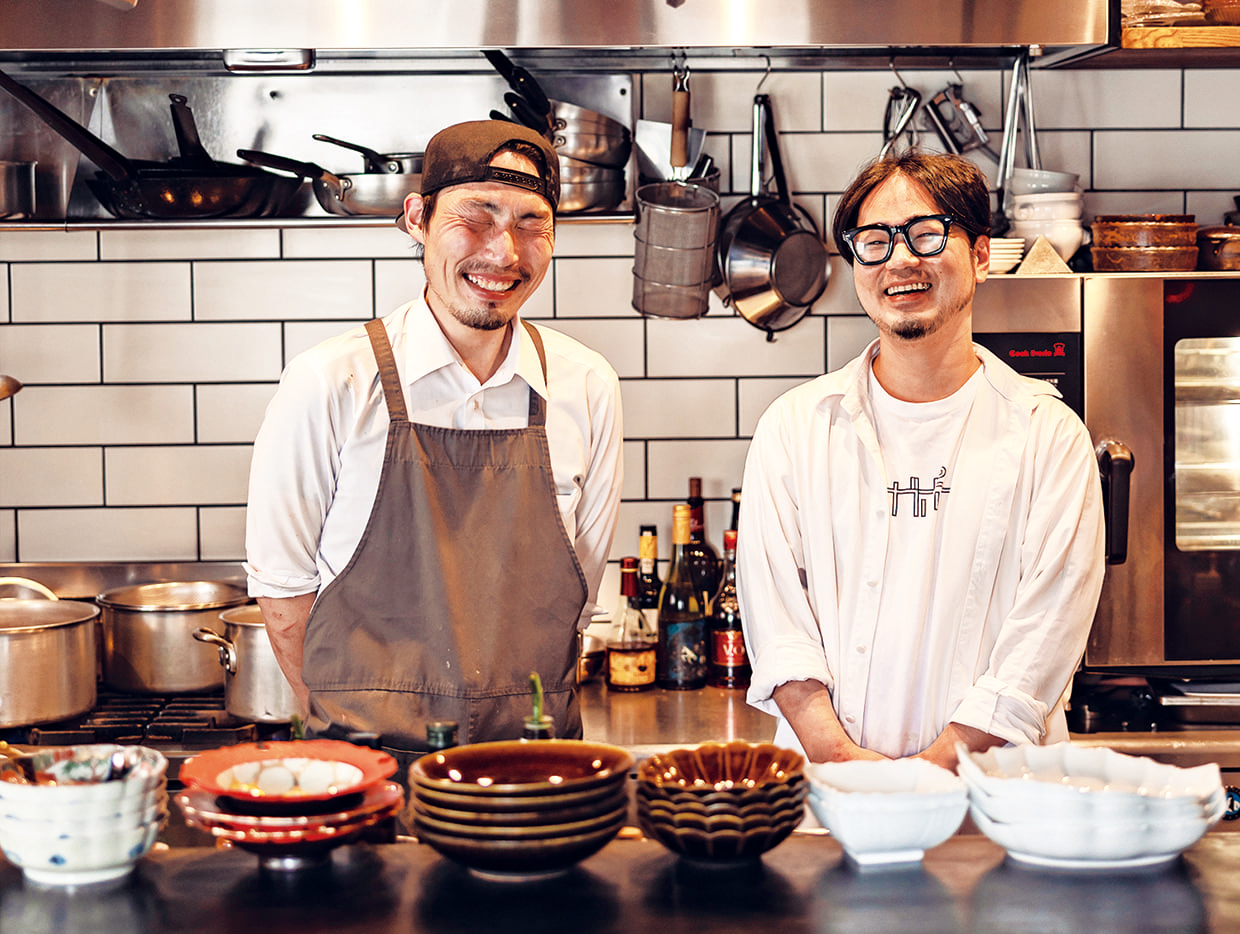 『バブルガム』店主 廣瀬圭介さん、料理長 田原庸平さん