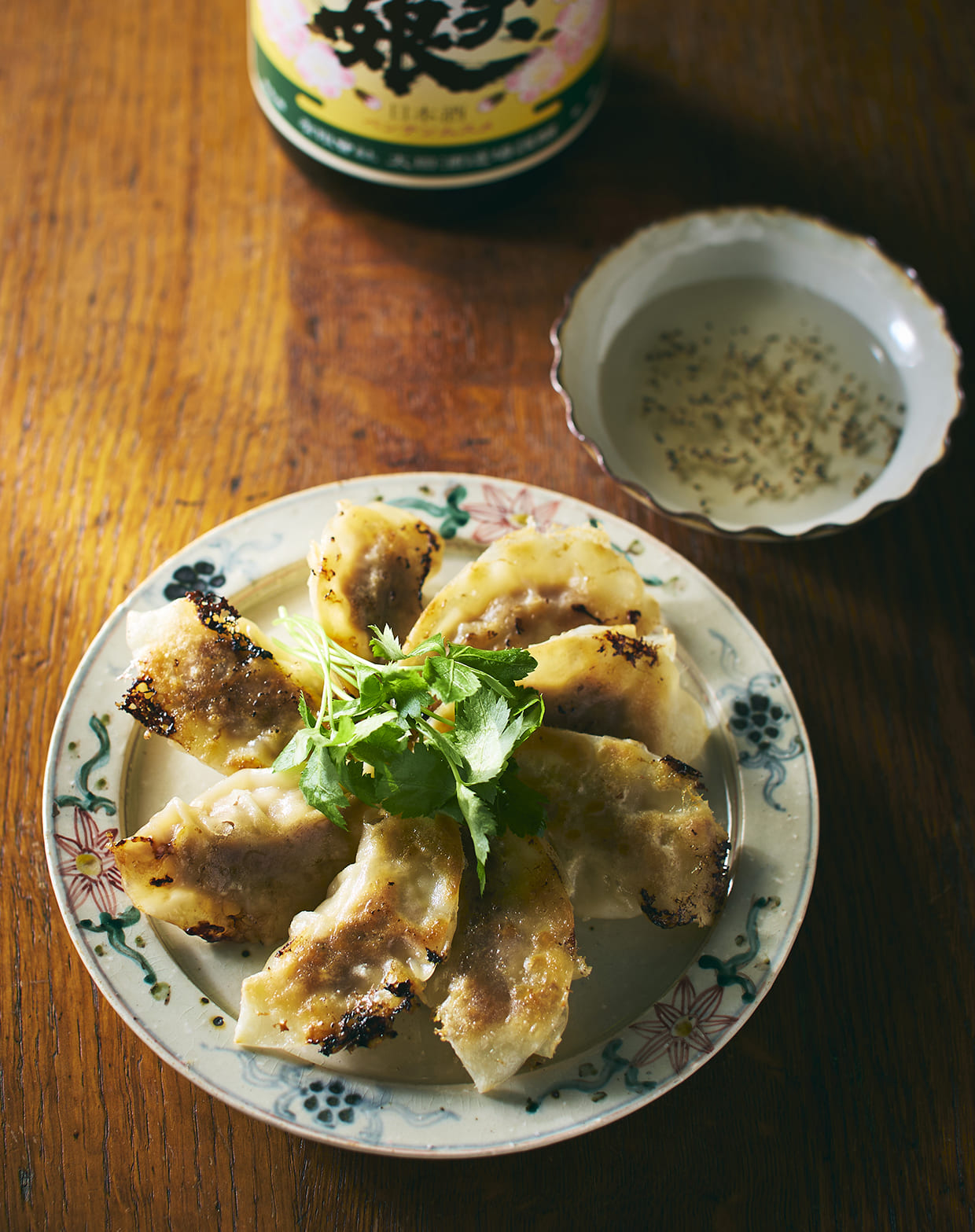 「新奈」の納豆奈良漬餃子の完成