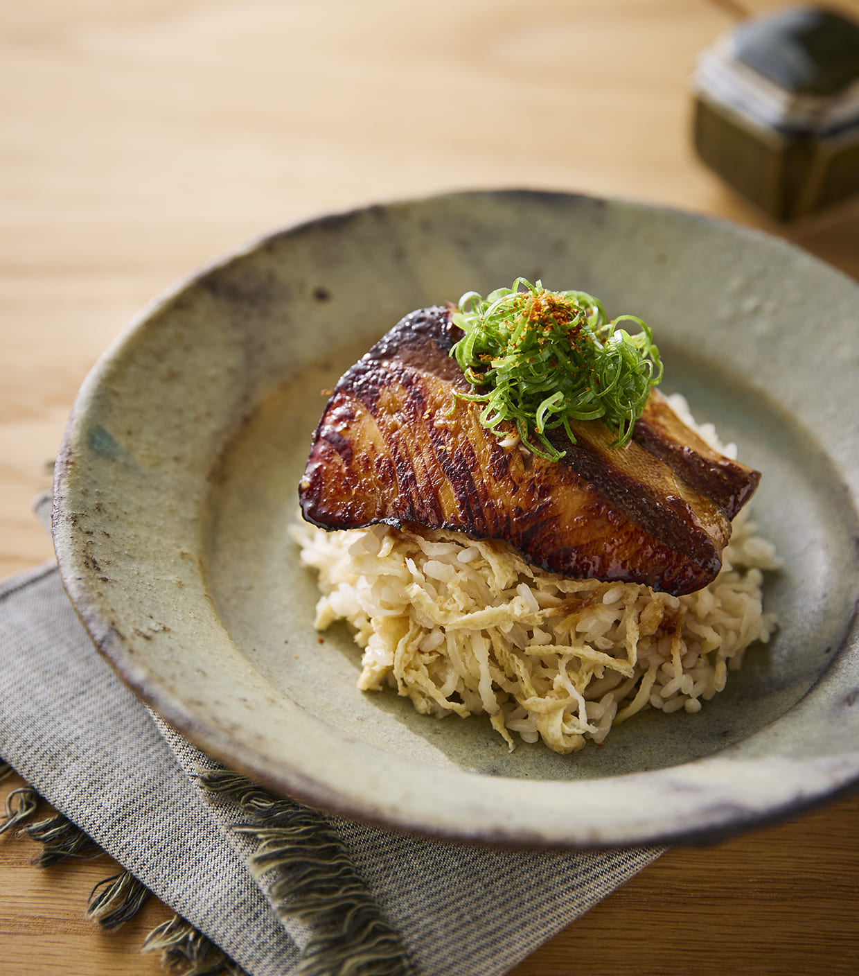 『季と菜と魚と さんたか』のブリ大根ご飯の完成