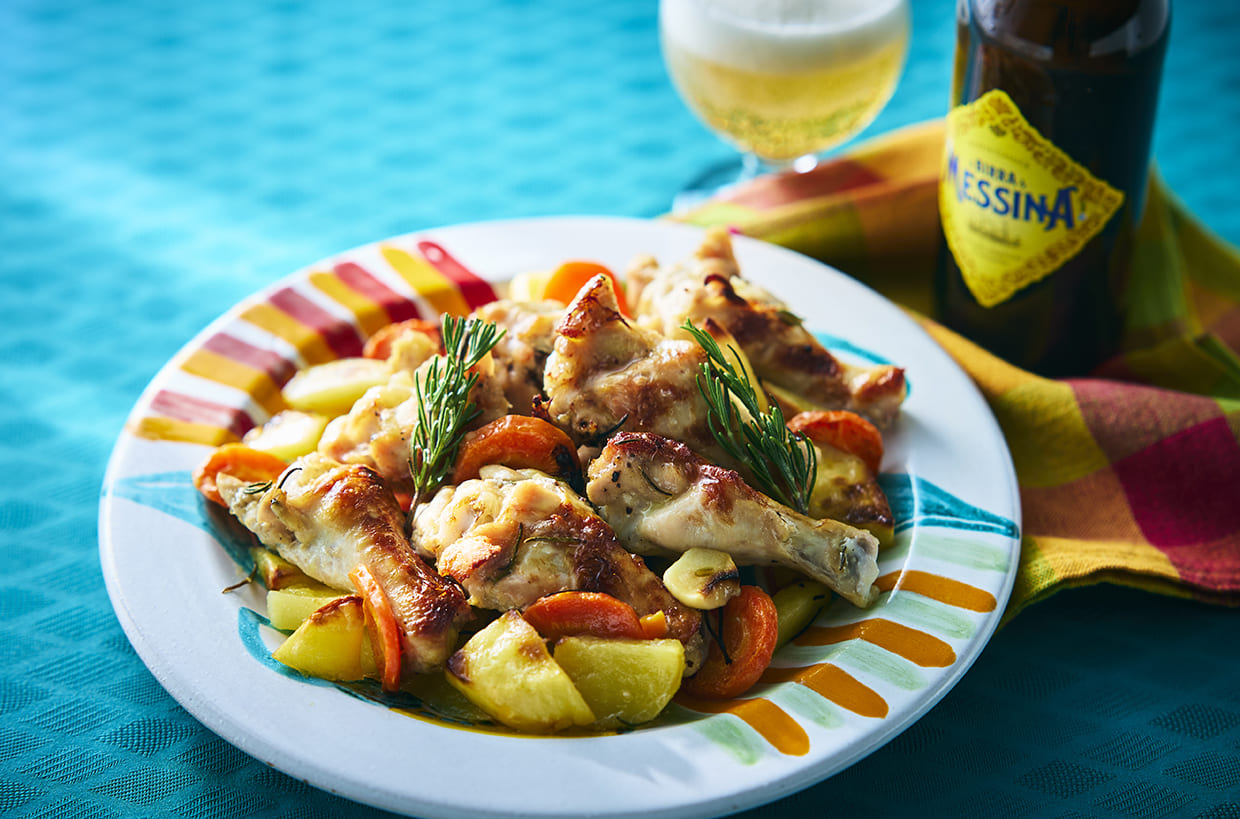 『ドンナ ルチアーナ』のチキンとポテトのオーブン焼き