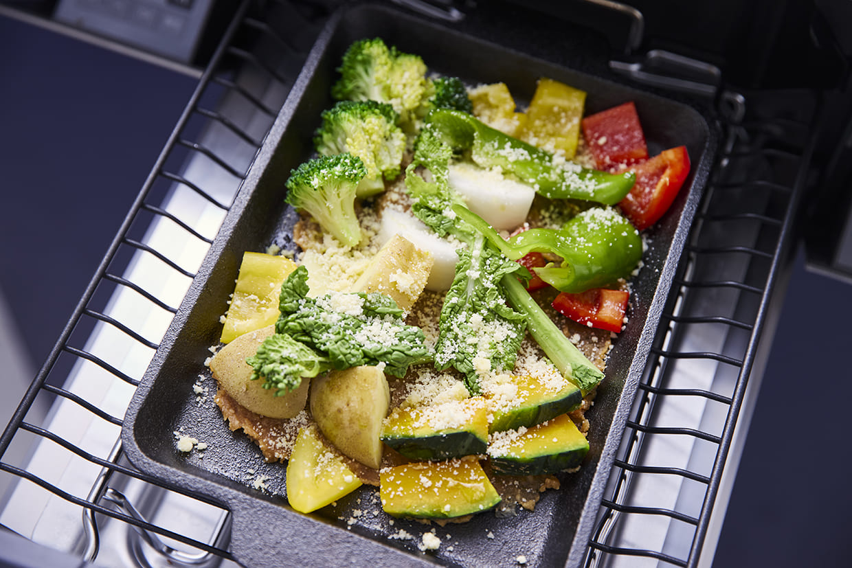 野菜をグリルする