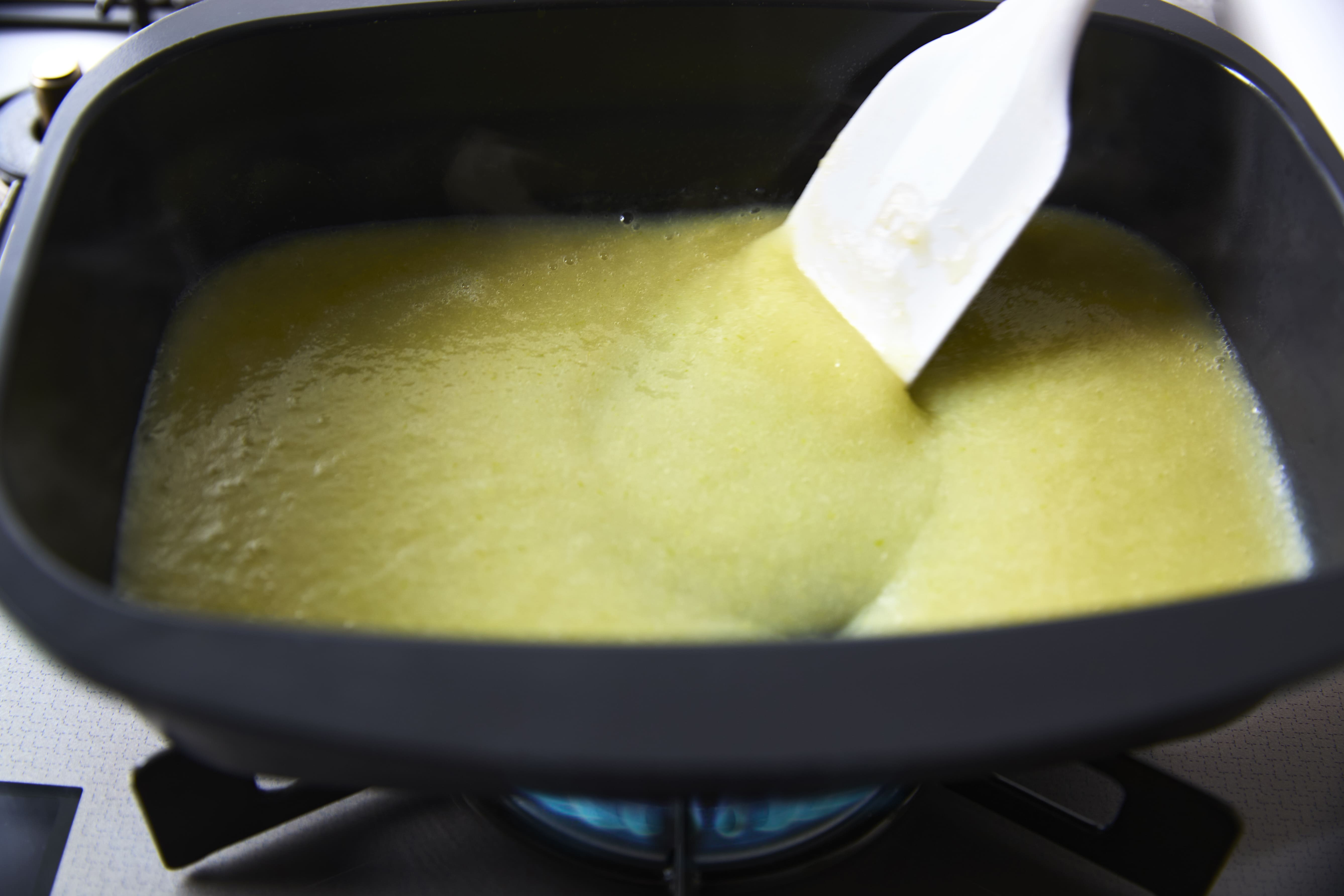 ポタージュを温める