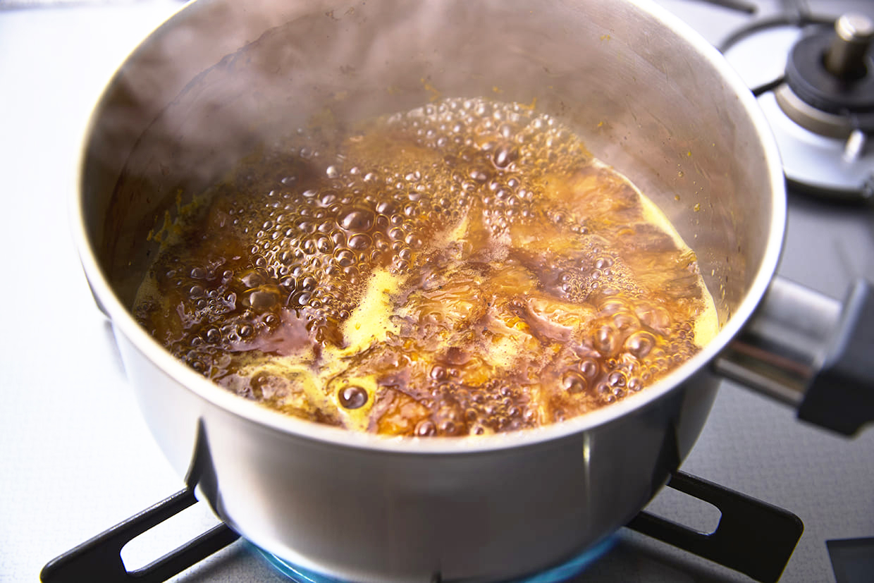 夏ミカンソースを作る 