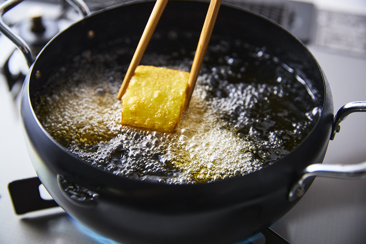 冬瓜を揚げる