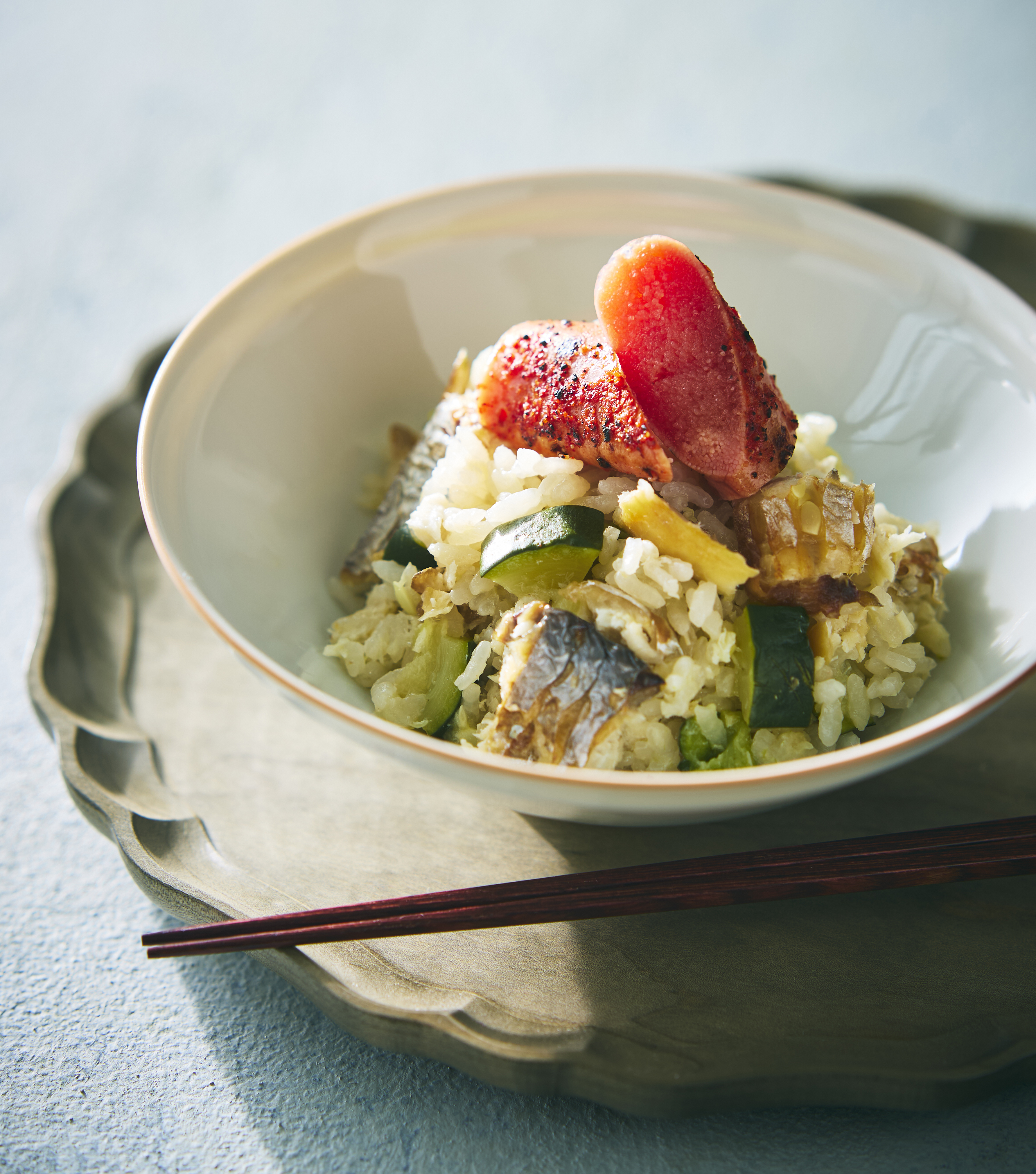 『啝心DAIA』の鯛のオイル煮 ゴーヤ味噌