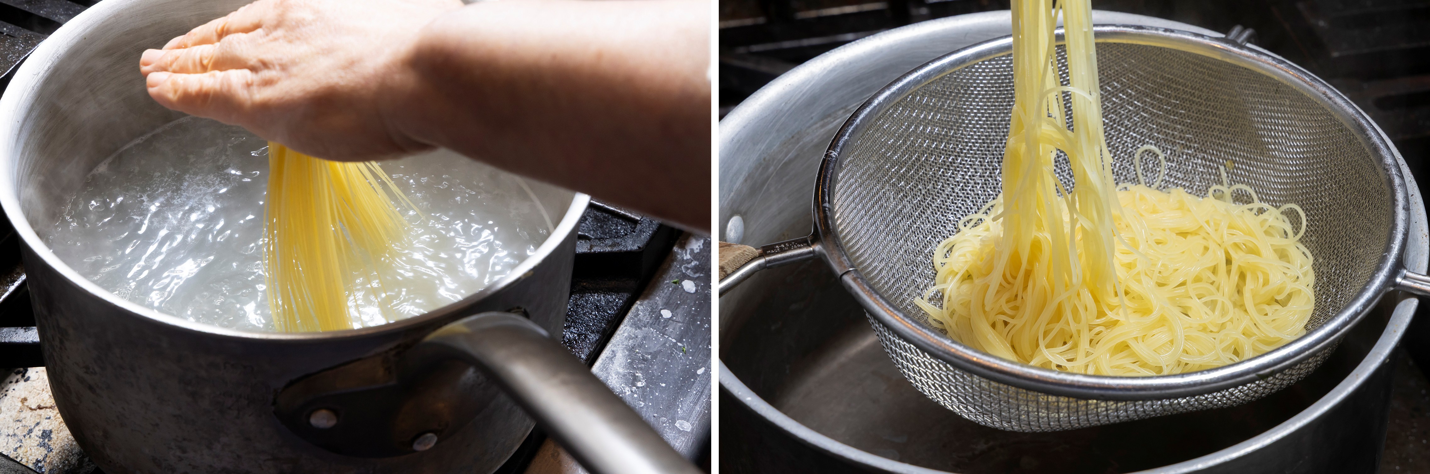 「温かいパスタ・サラダ レシピ」カッペリーニ