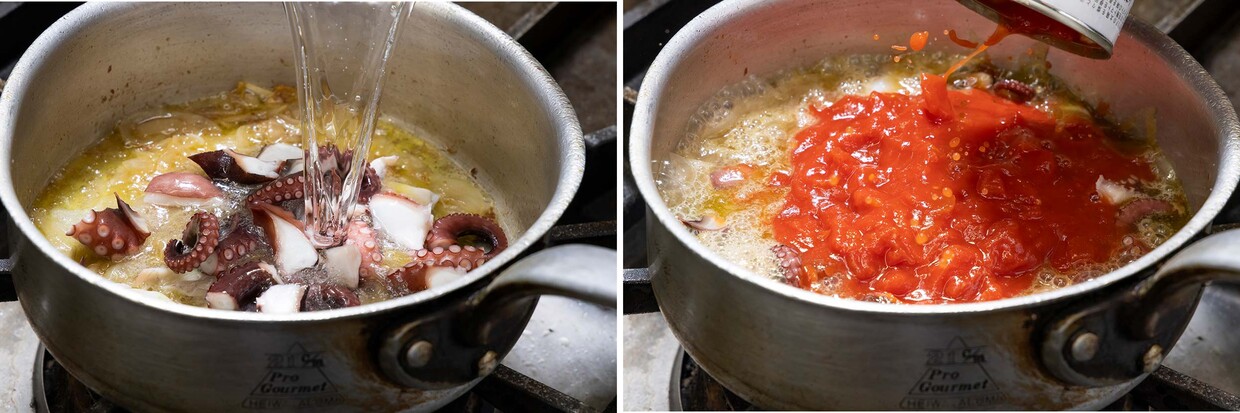 コク深いタコのトマト煮込みペンネ トマト煮込み