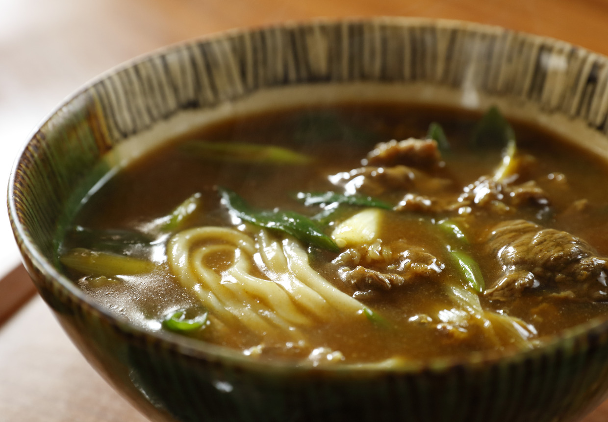 『手打うどん白扇』のカレーうどん