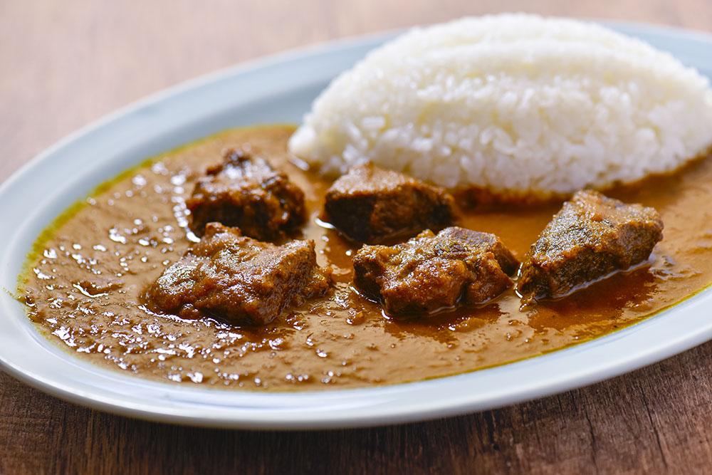 『黒毛和牛焼肉　龍』の万葉牛ごろごろカレー