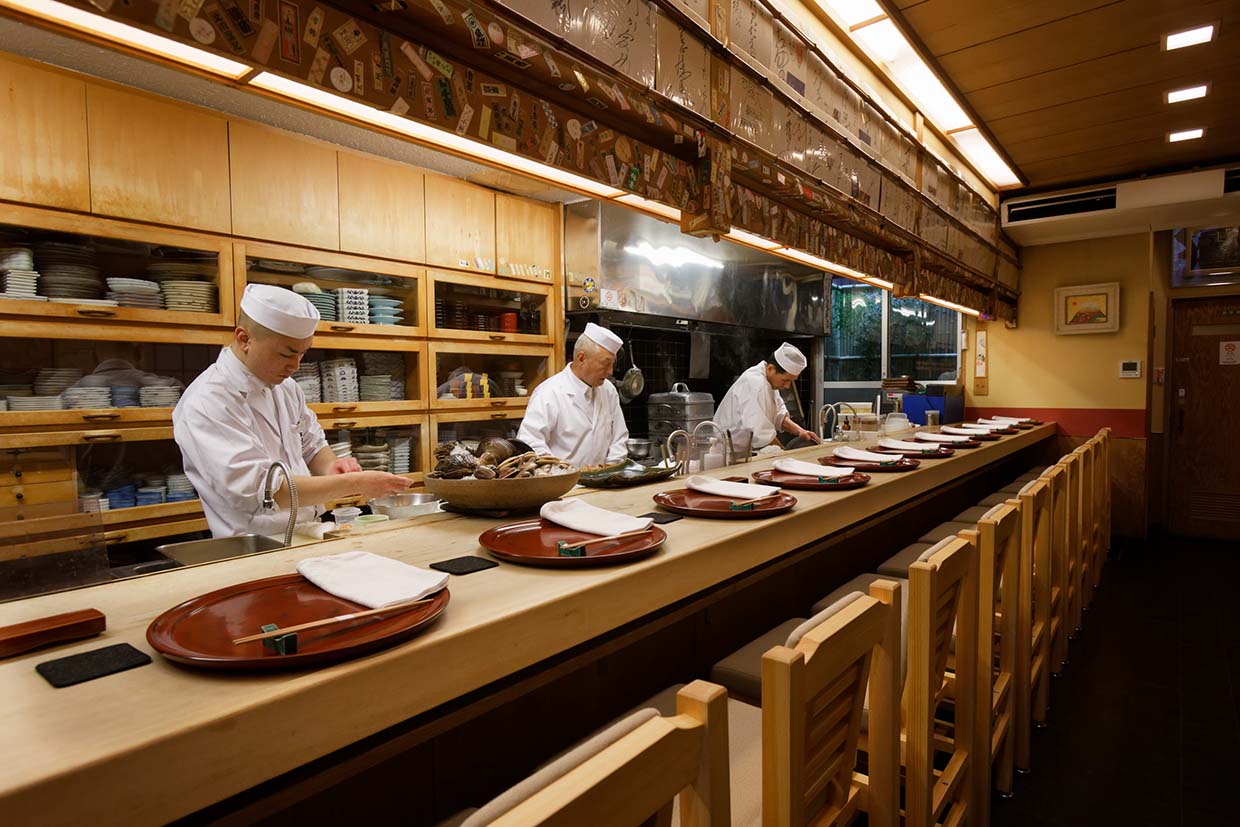 京都『割烹 やました』店内