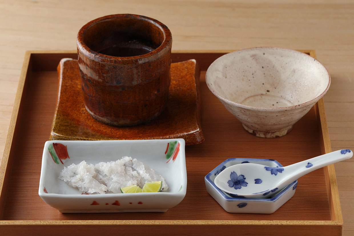 京都『櫻川』の鱧しゃぶ