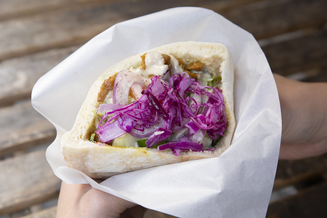 「FALAFEL SABABA」のヴィーガンケバブ