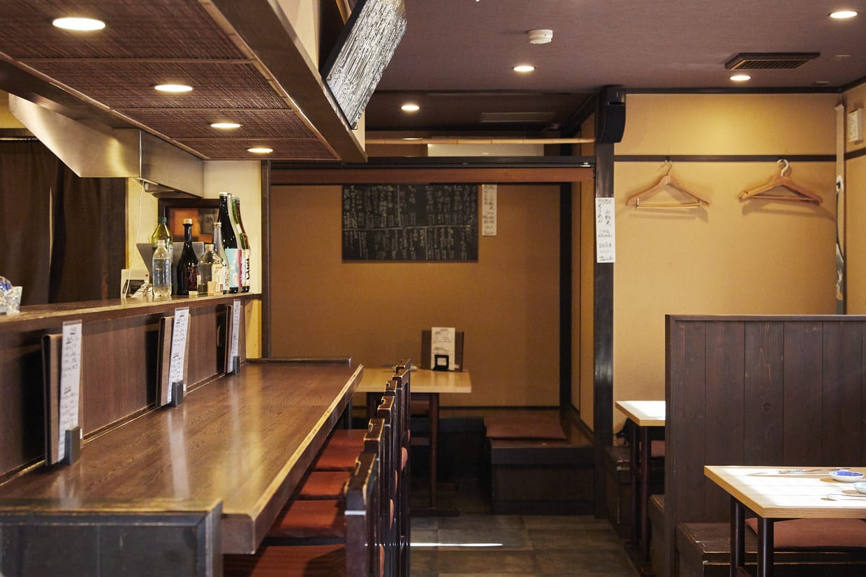京都・二条城『卯今』の店内