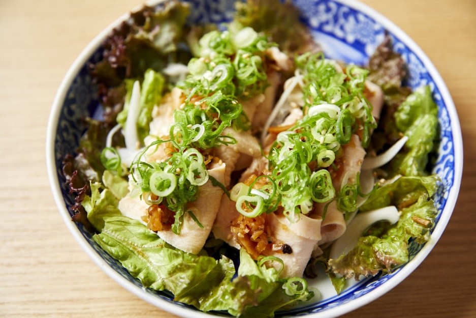 京都・二条城『卯今』の「地鶏で和風よだれ鶏」