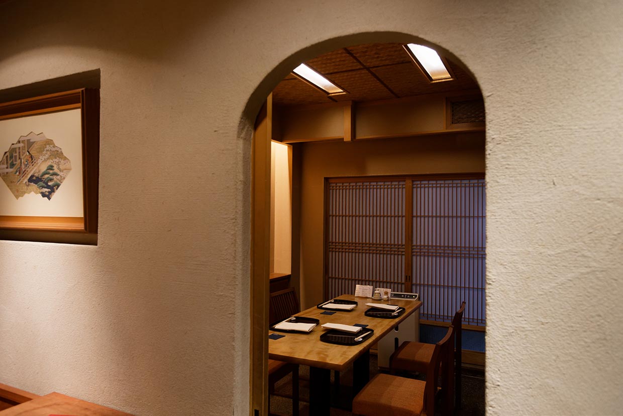 京都『とくを』の個室
