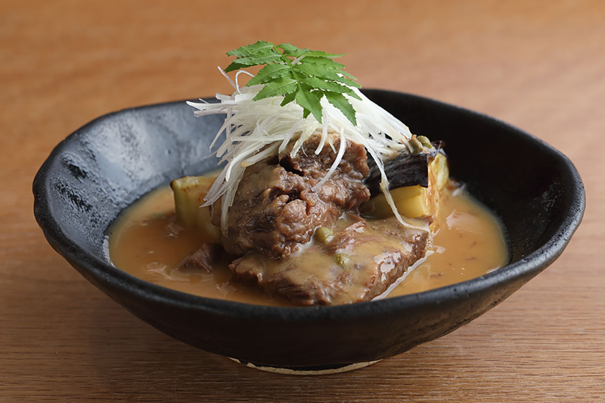 京都『而今 平たて』の牛ほほ肉の白味噌煮