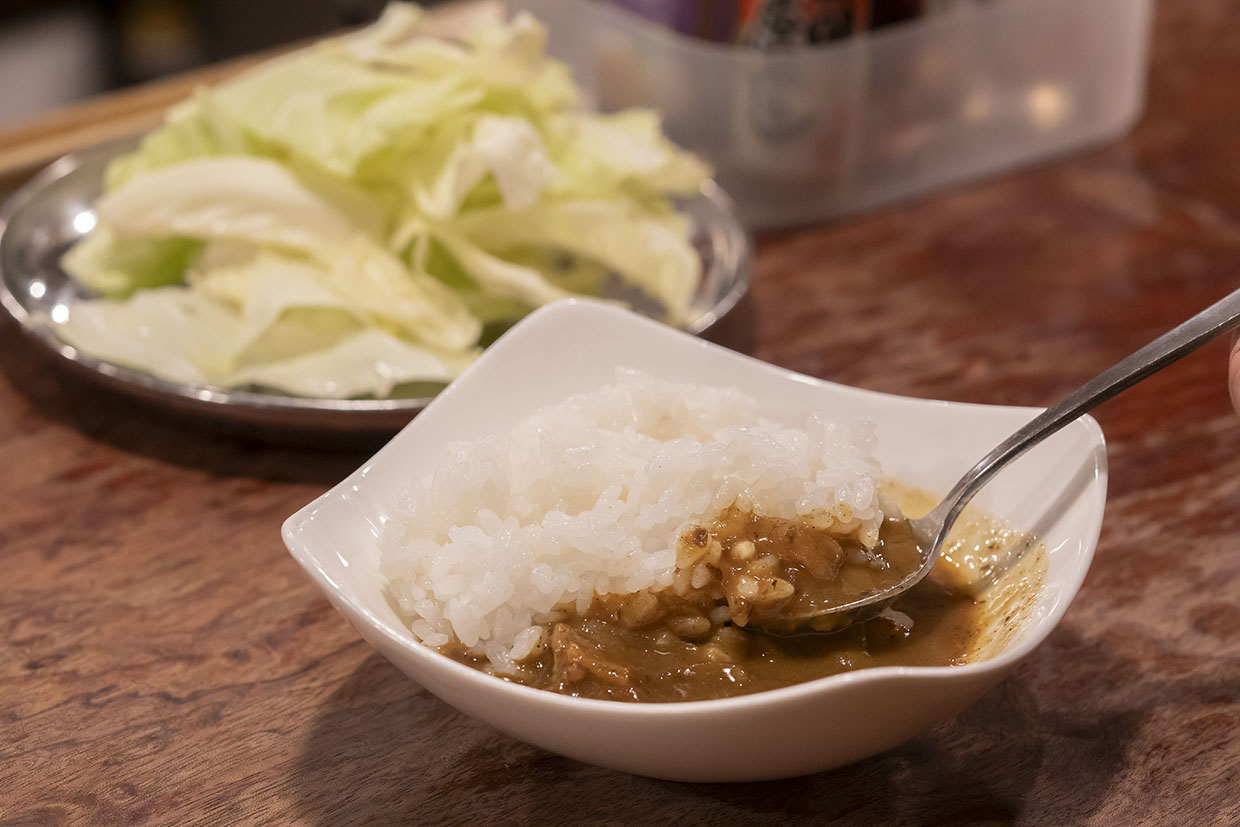 『串カツ七福神』の〆のハーフカレー