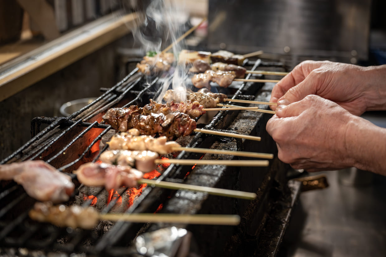 『鶏割烹まことや』焼き場